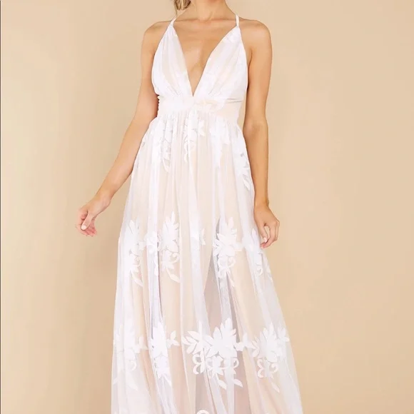 fitted lace wedding dress Empire Waist Maxi Chiffon Evening Dress for Women main image 1